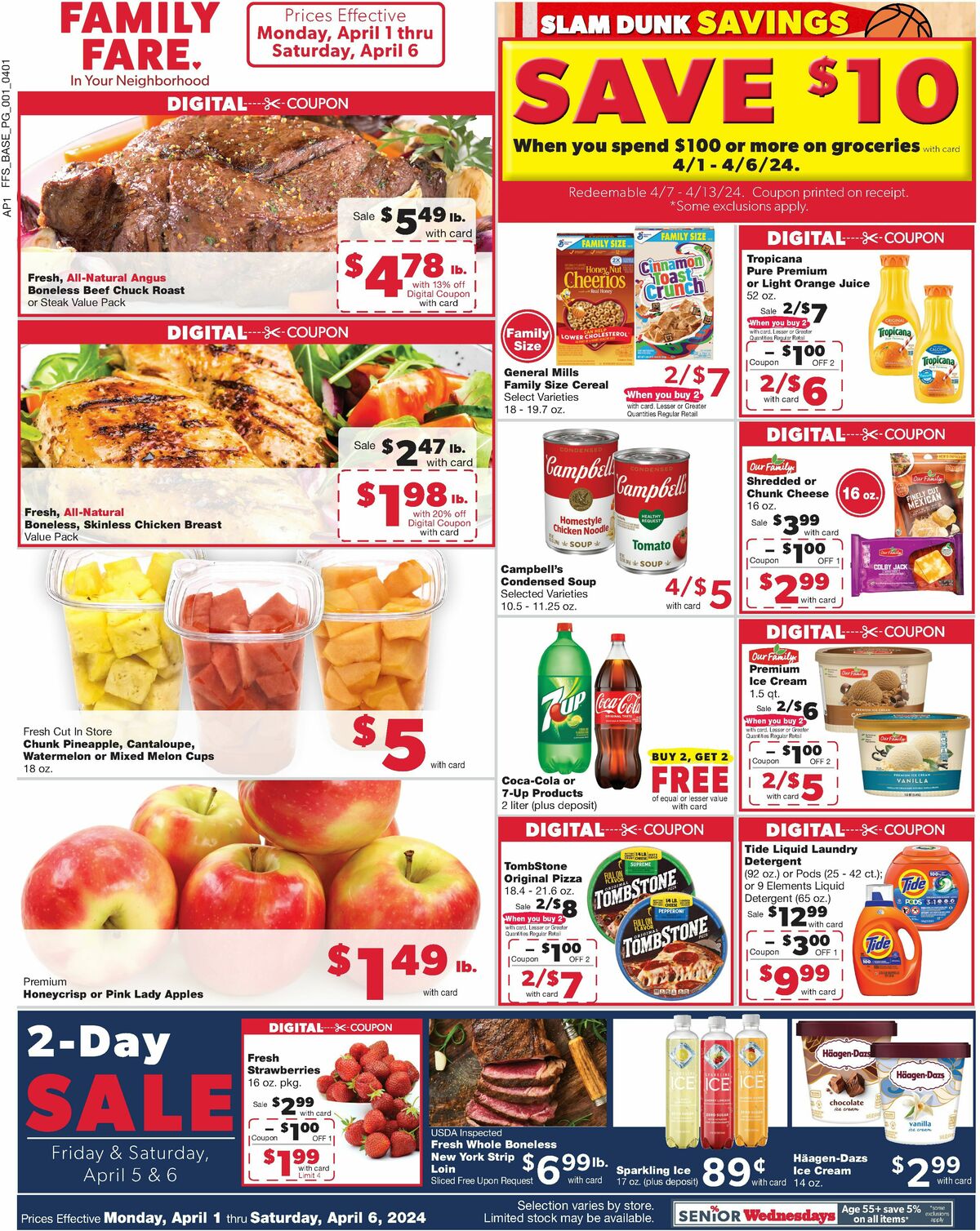Family Fare Weekly Ad from April 1