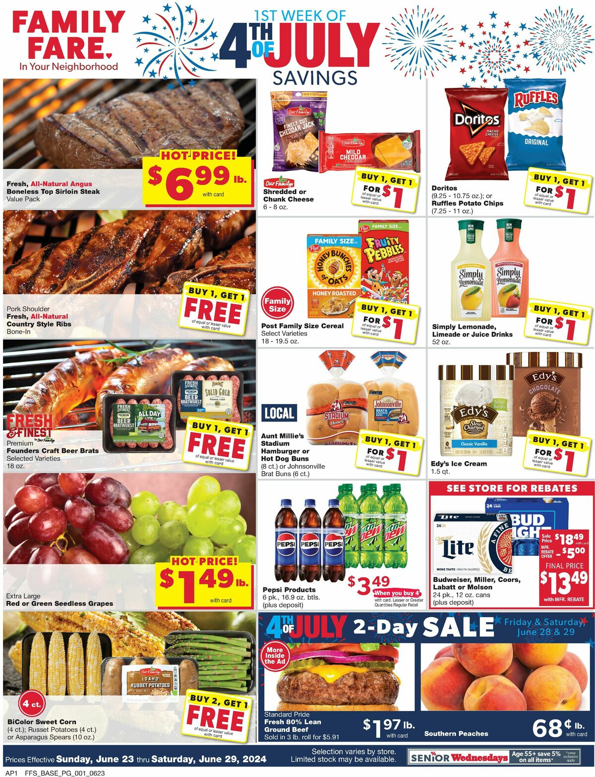 Family Fare Weekly Ad from June 23