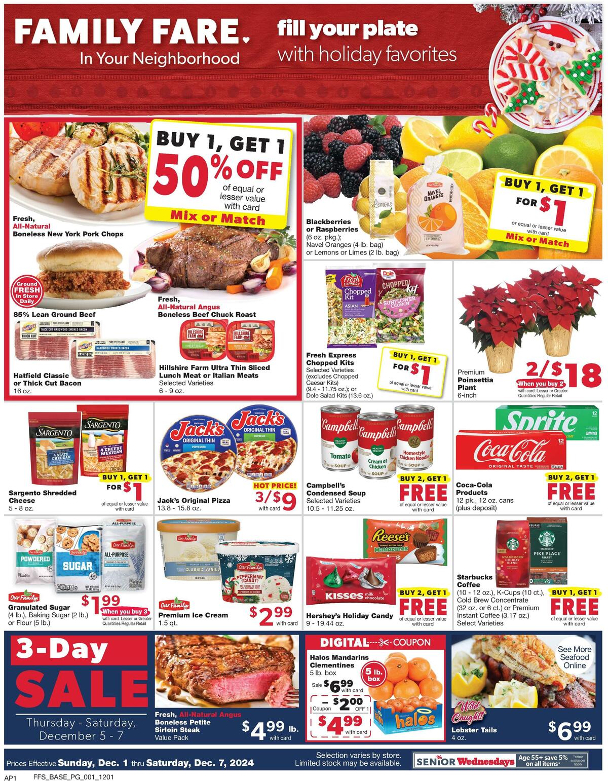 Family Fare Weekly Ad from December 1