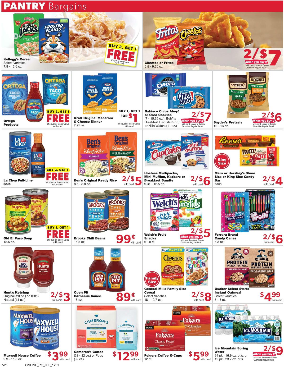 Family Fare Weekly Ad from December 1