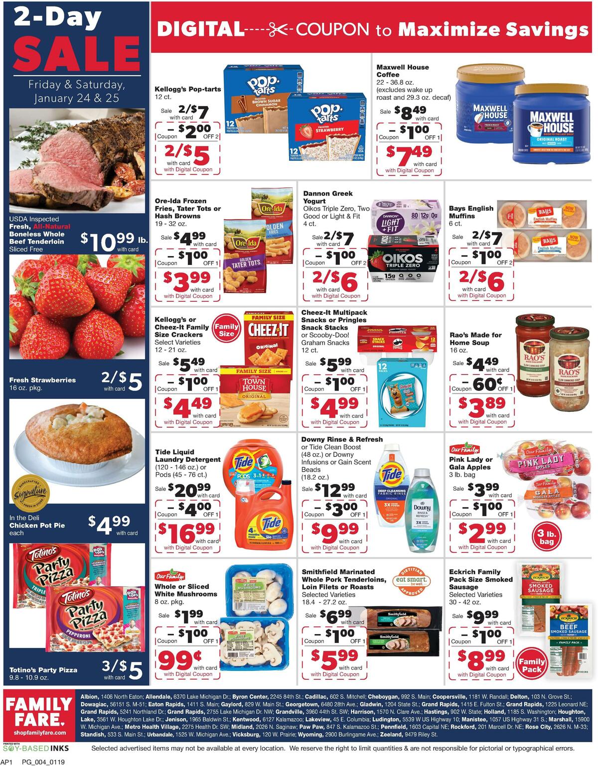 Family Fare Weekly Ad from January 19