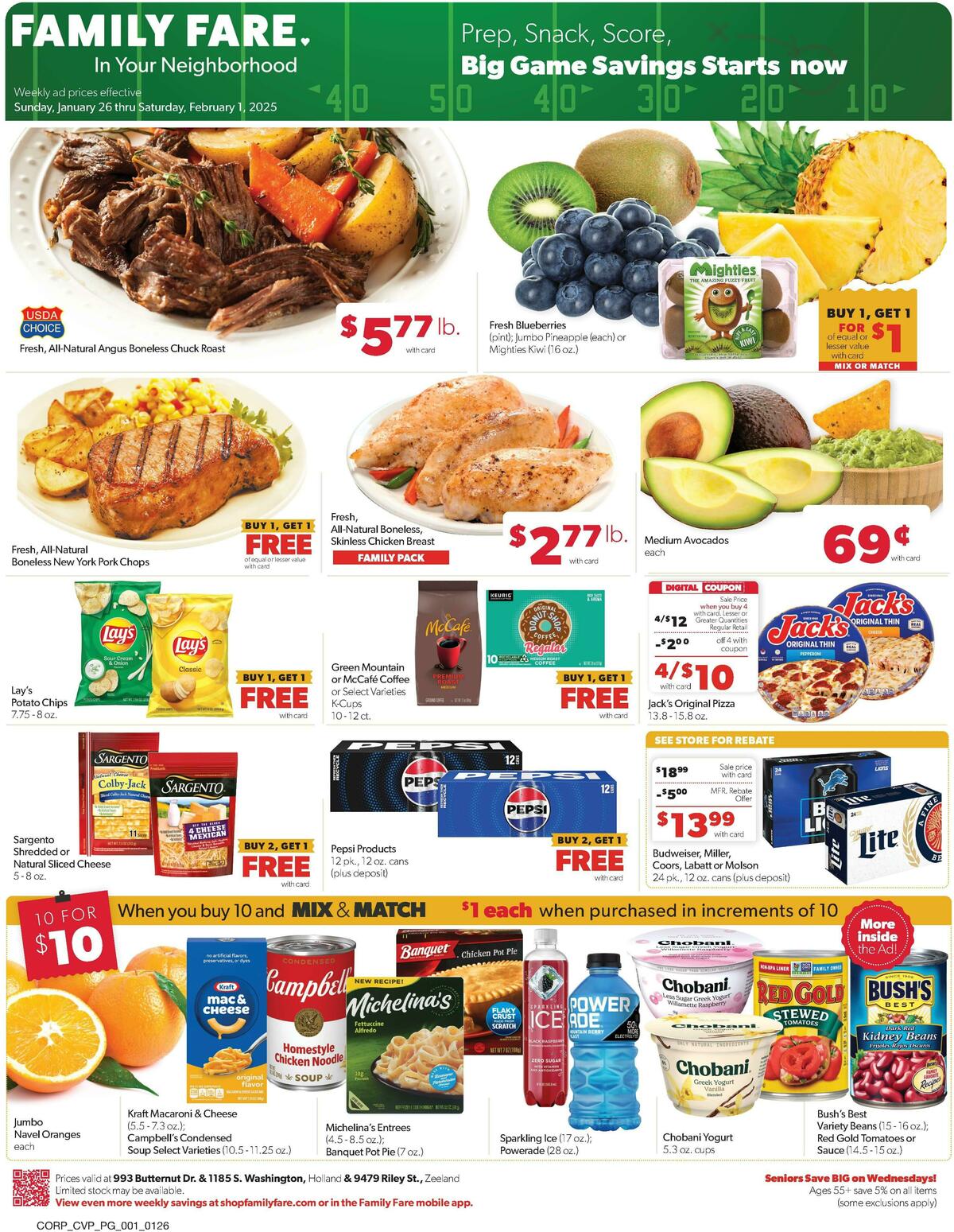 Family Fare Weekly Ad from January 26