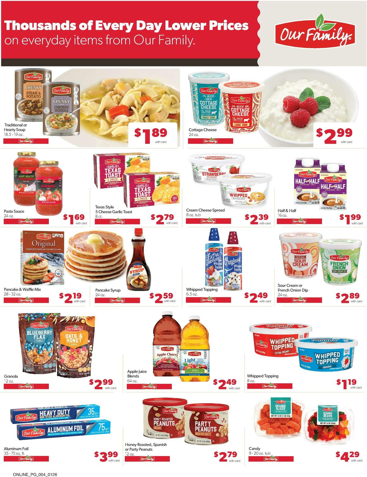Family Fare Weekly Ad from January 26