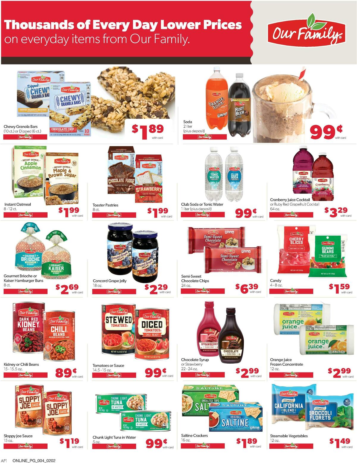 Family Fare Weekly Ad from February 2