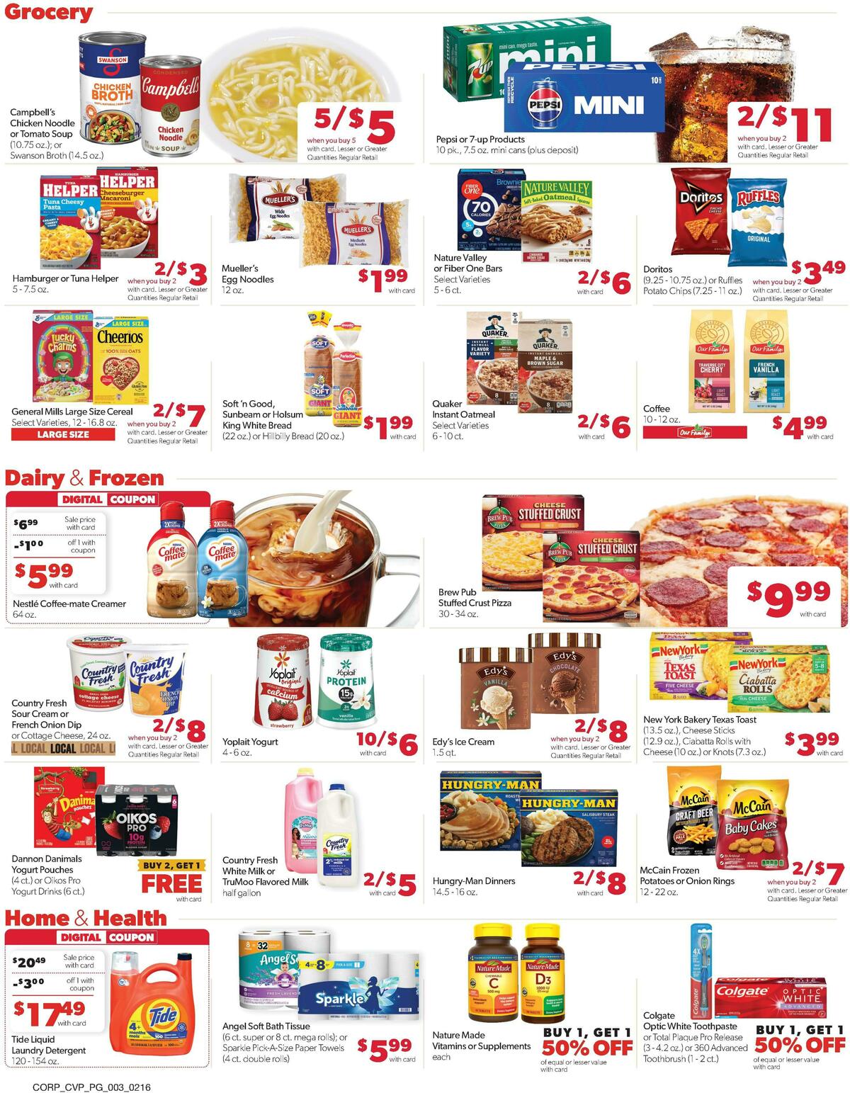 Family Fare Weekly Ad from February 16