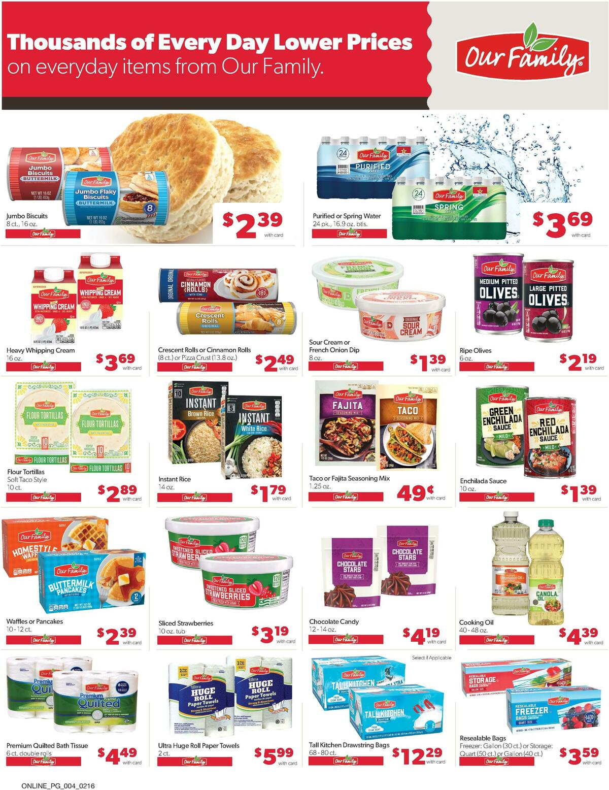 Family Fare Weekly Ad from February 16