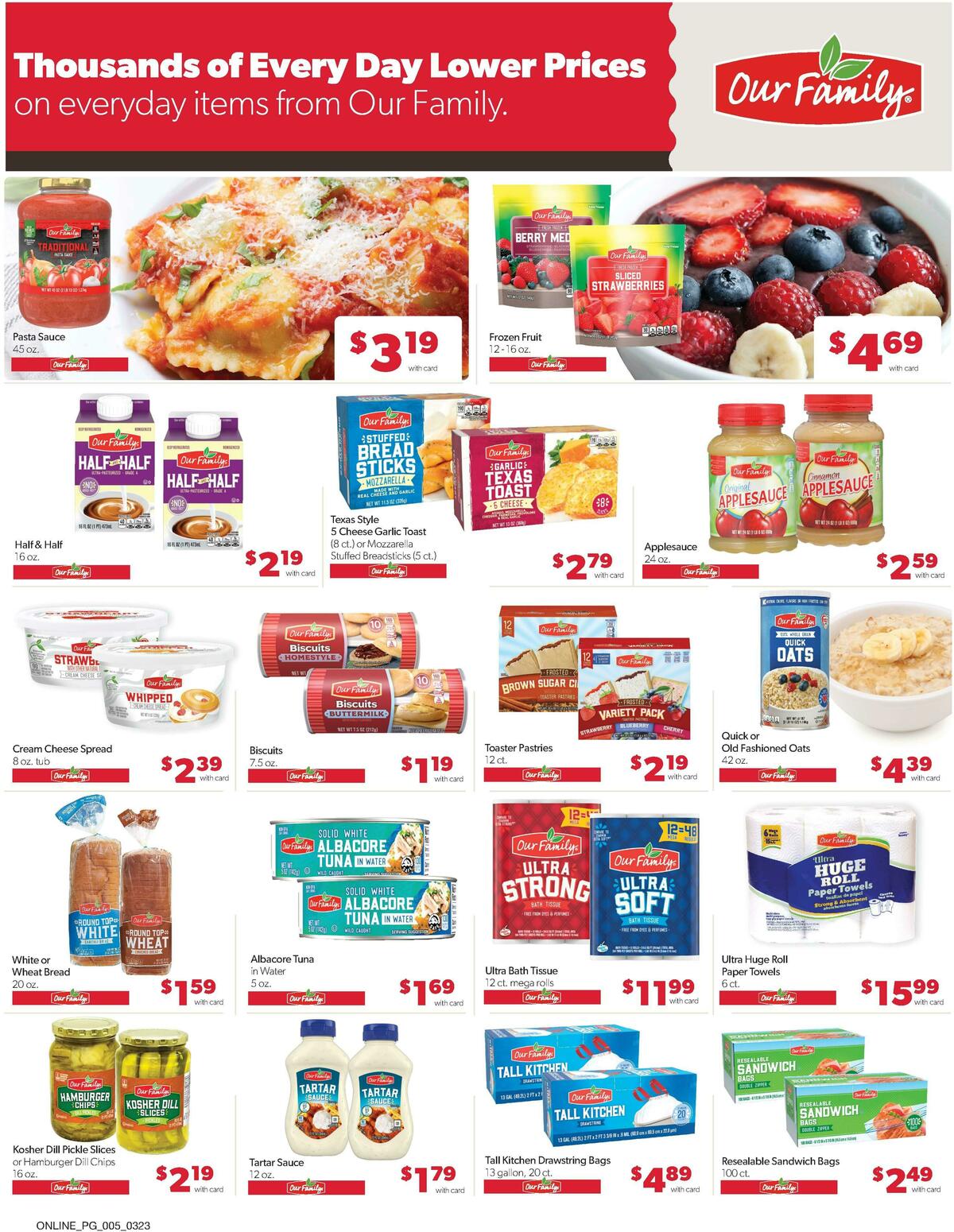 Family Fare Weekly Ad from March 23