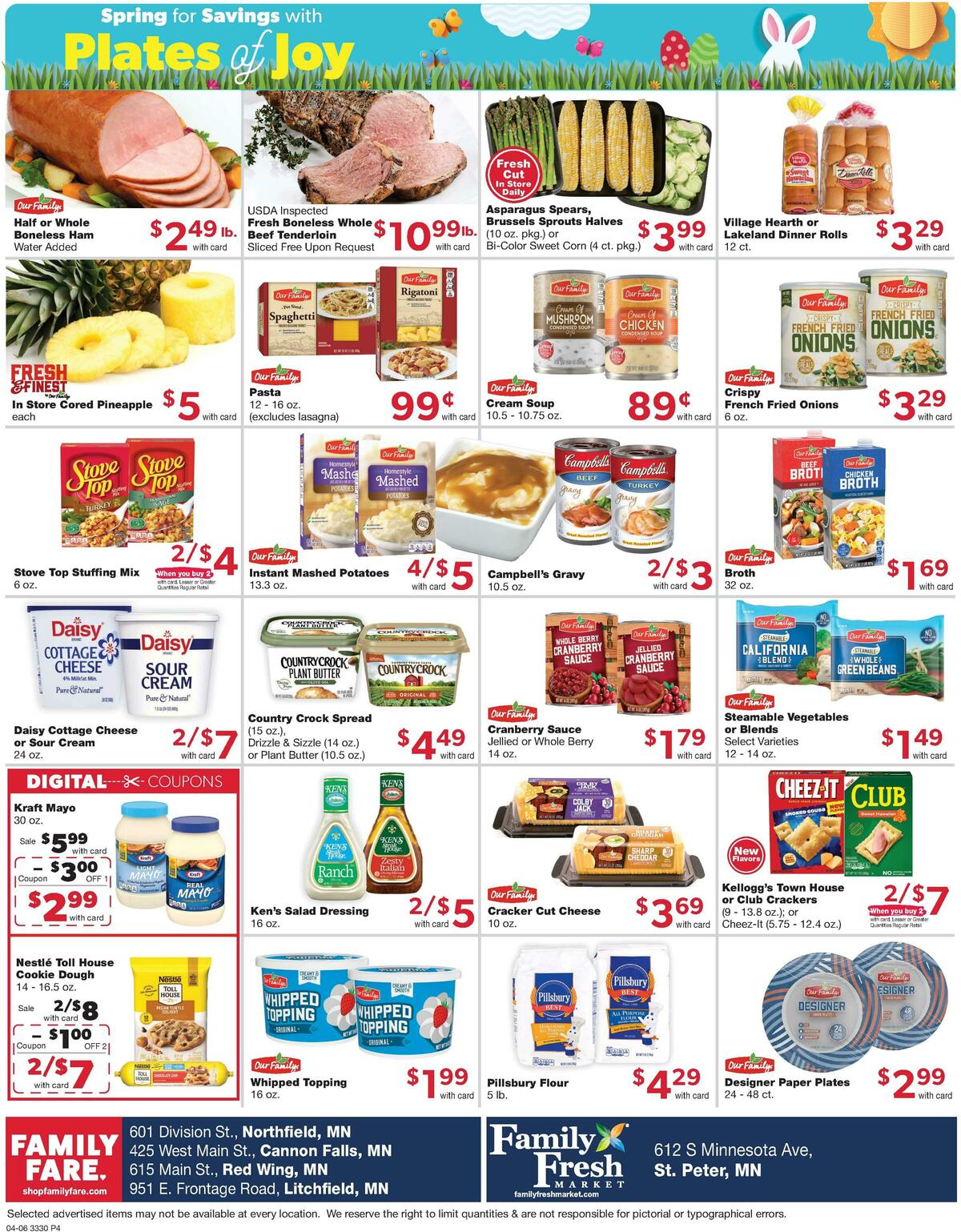 Family Fare Weekly Ad from April 6