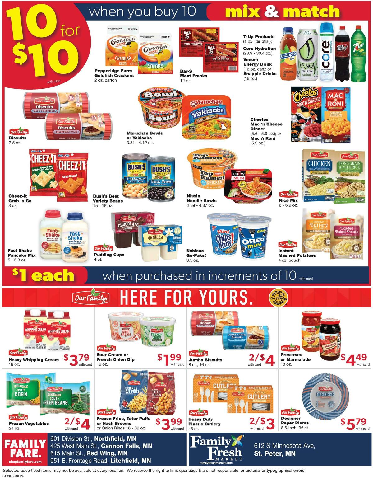 Family Fare Weekly Ad from April 20