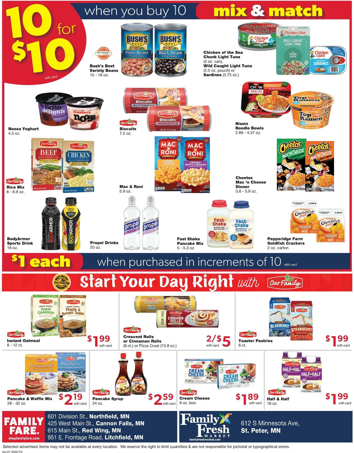 Family Fare Weekly Ad from April 27