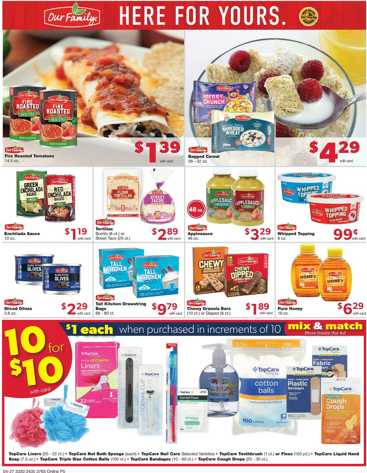 Family Fare Weekly Ad from April 27