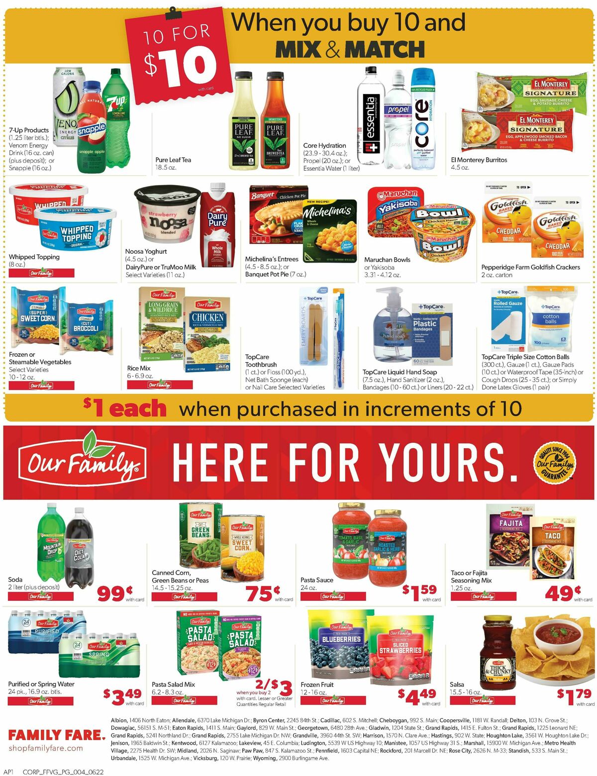 Family Fare Weekly Ad from June 22