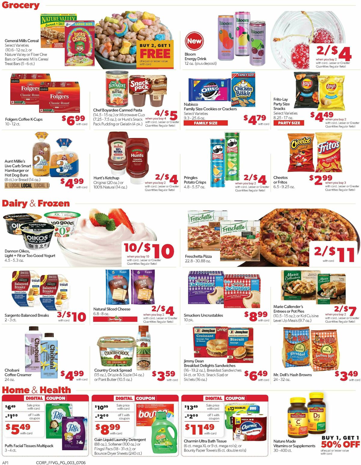 Family Fare Weekly Ad from July 6