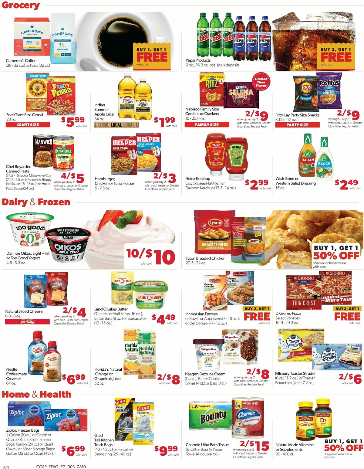 Family Fare Weekly Ad from August 10