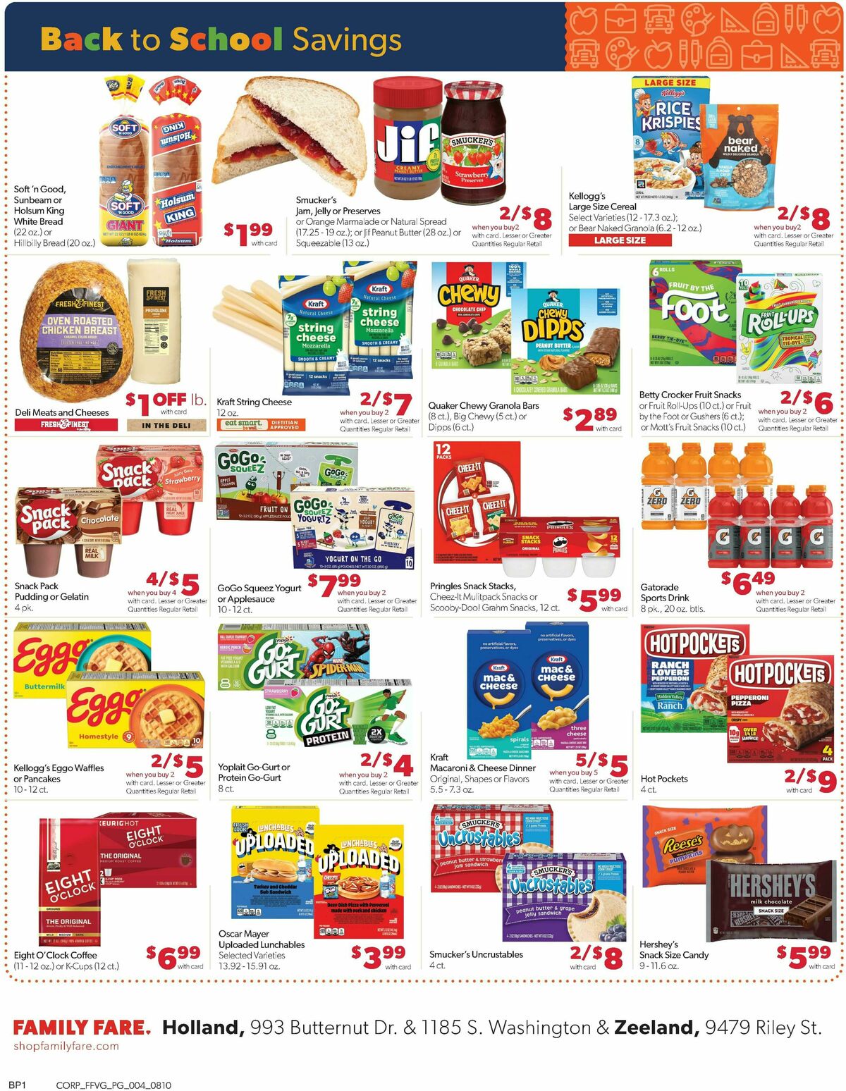 Family Fare Weekly Ad from August 10