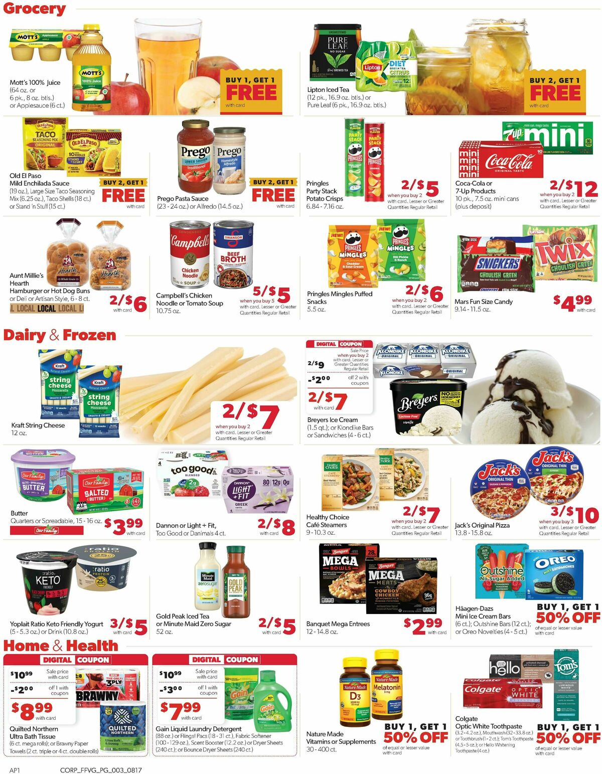Family Fare Weekly Ad from August 17