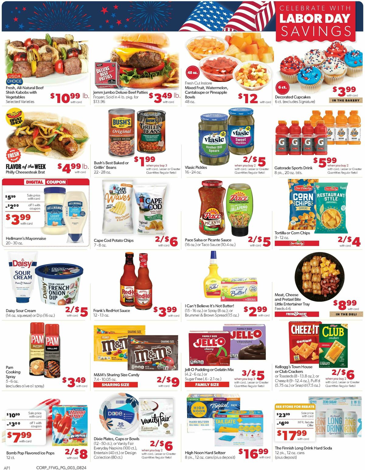 Family Fare Weekly Ad from August 24