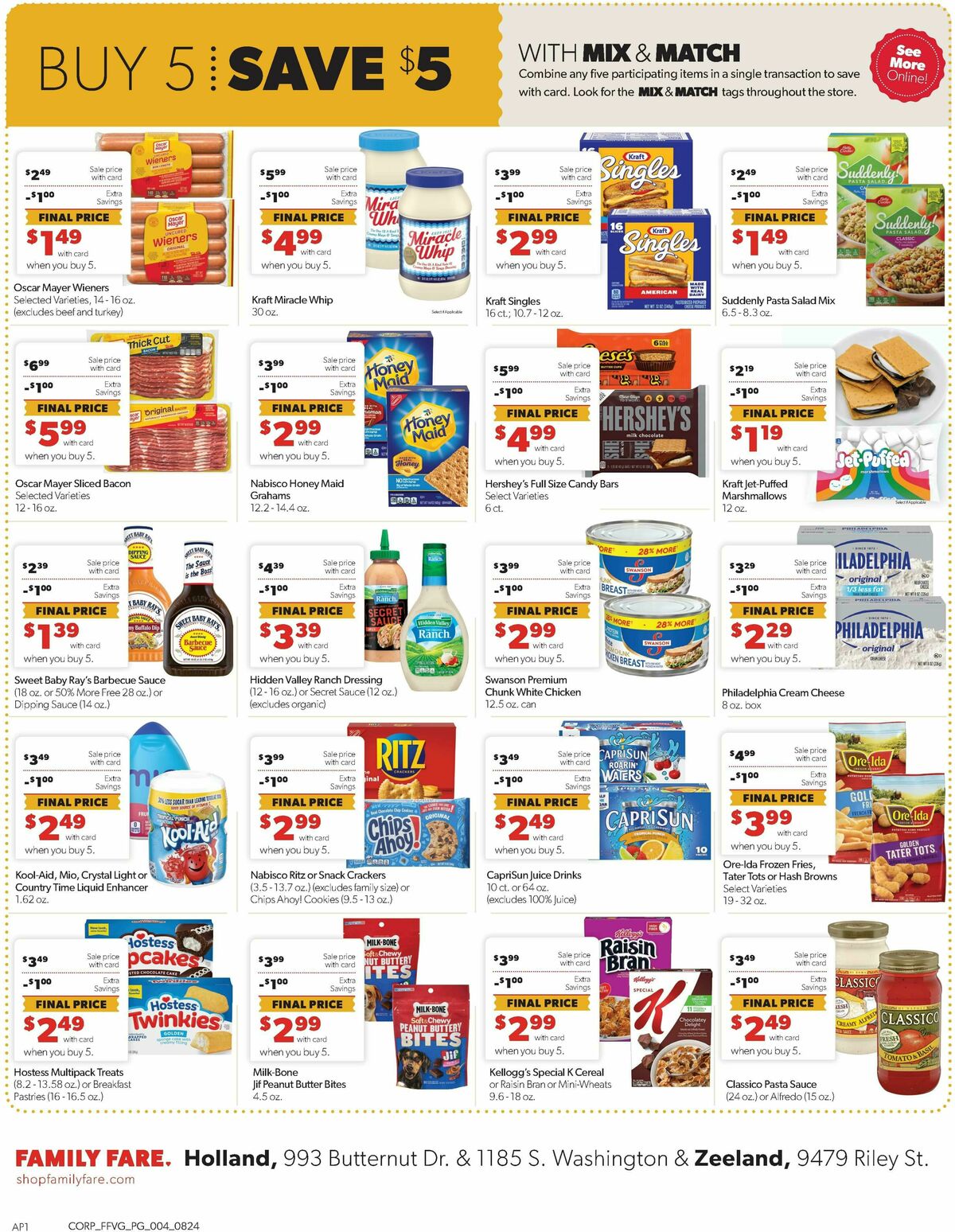 Family Fare Weekly Ad from August 24