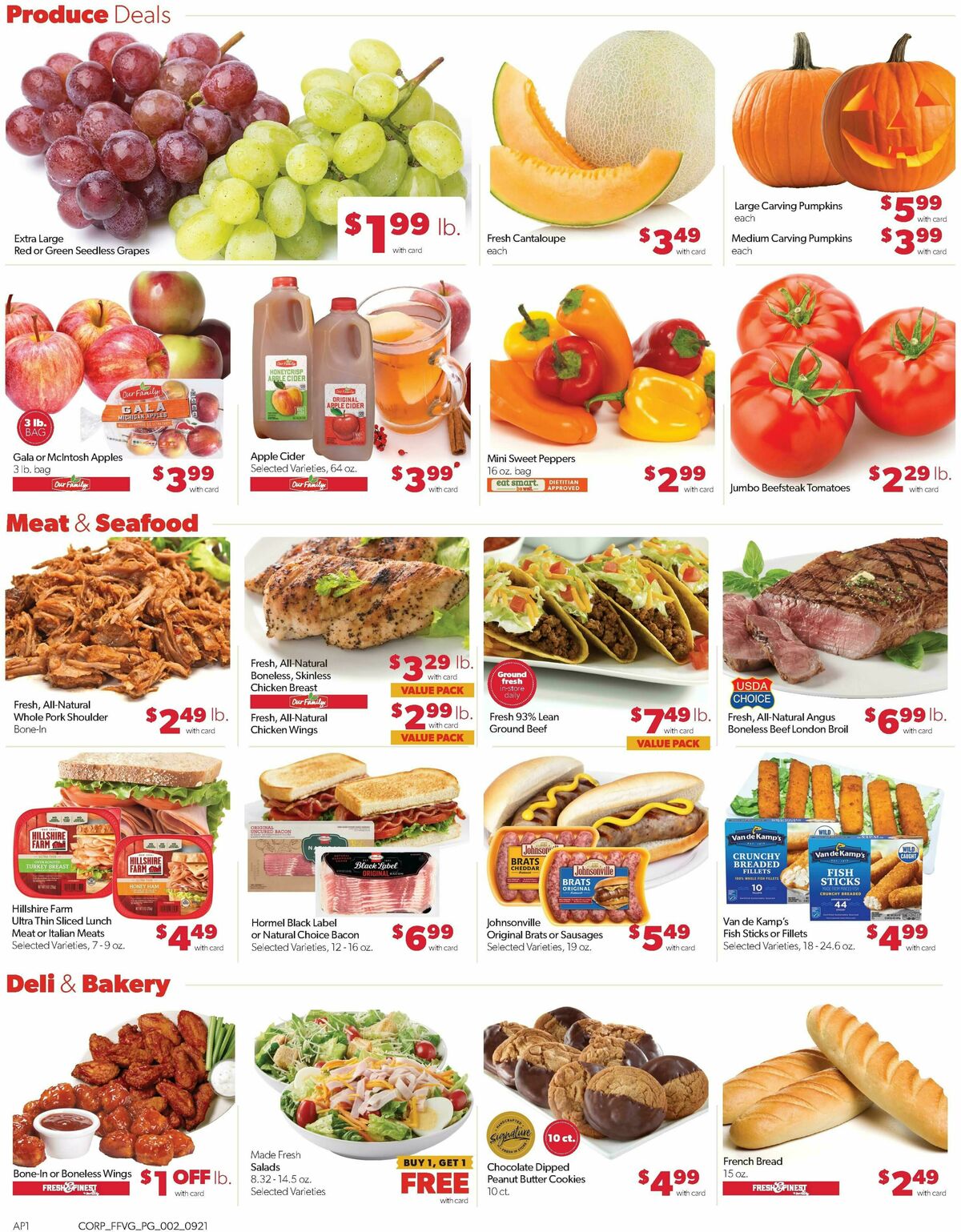 Family Fare Weekly Ad from September 21