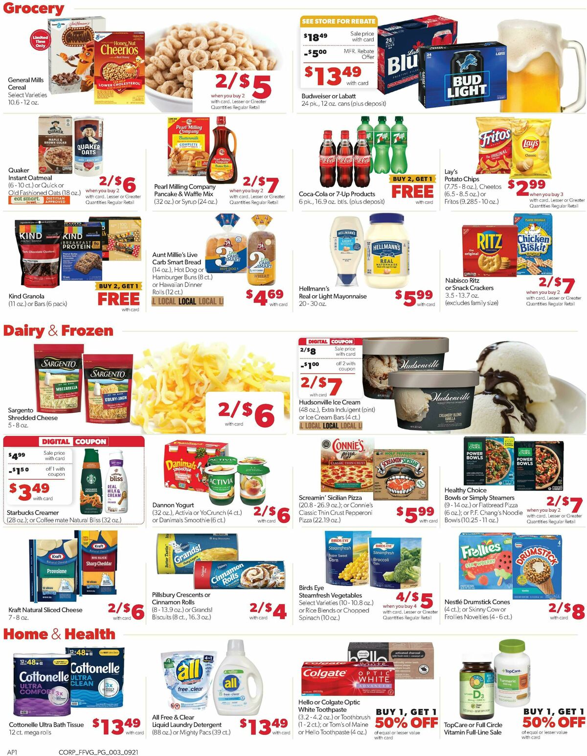 Family Fare Weekly Ad from September 21