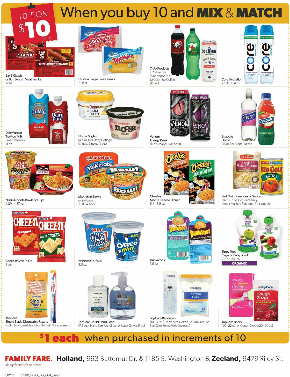 Family Fare Weekly Ad from September 21