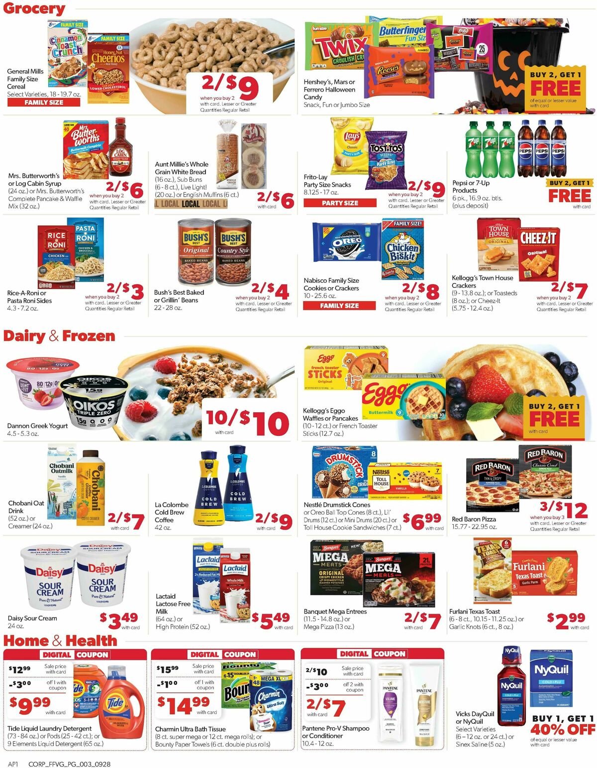 Family Fare Weekly Ad from September 28
