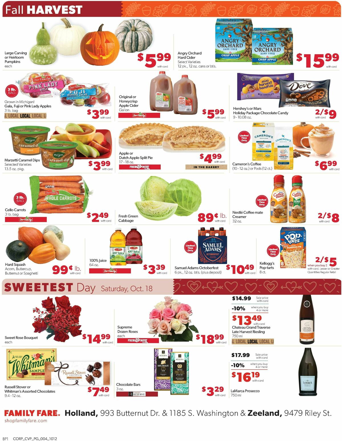 Family Fare Weekly Ad from October 12
