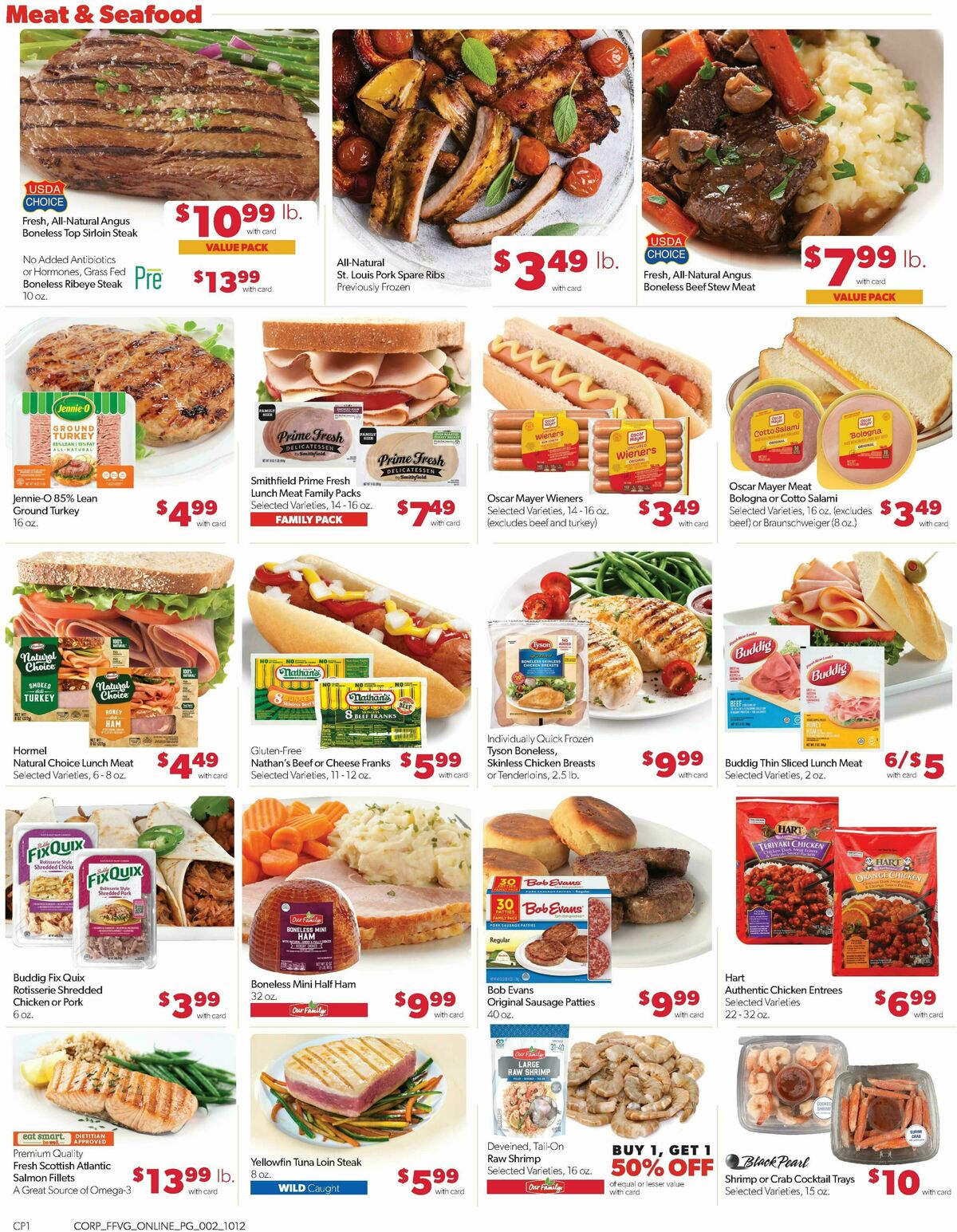 Family Fare Weekly Ad from October 12