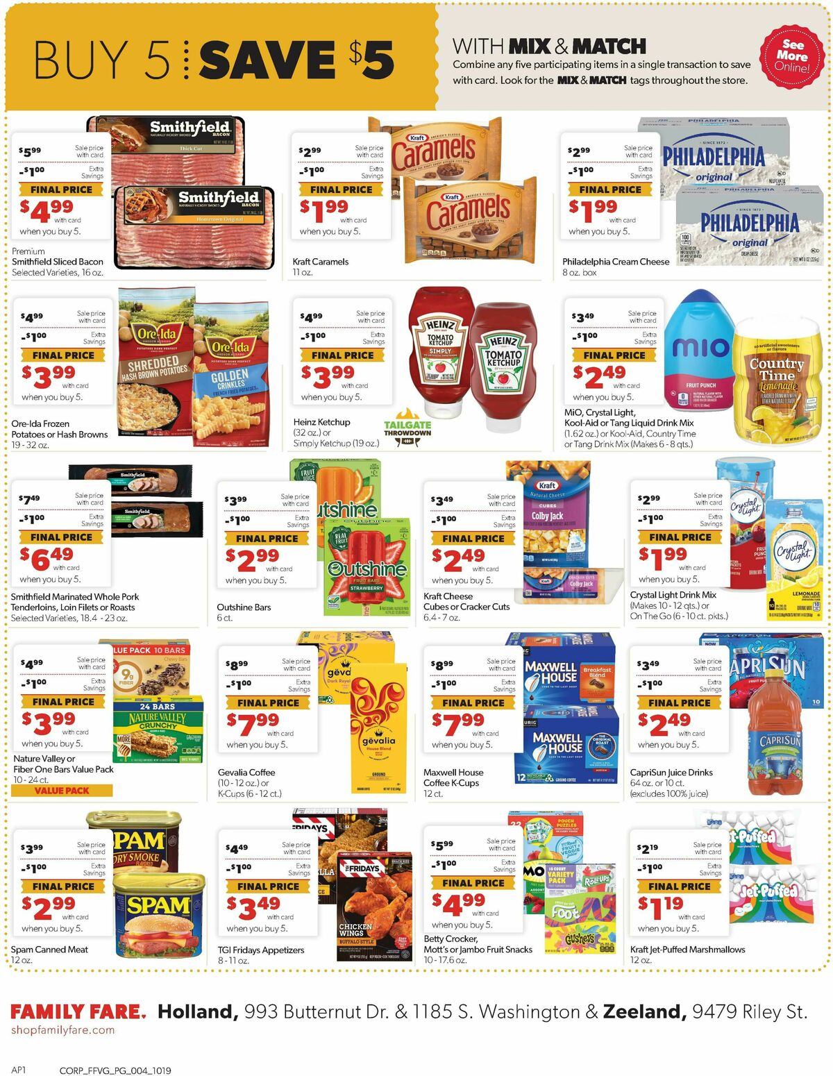 Family Fare Weekly Ad from October 19