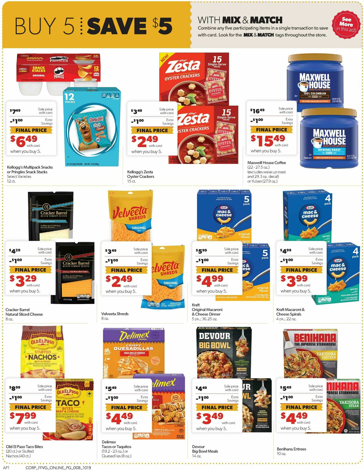 Family Fare Weekly Ad from October 19