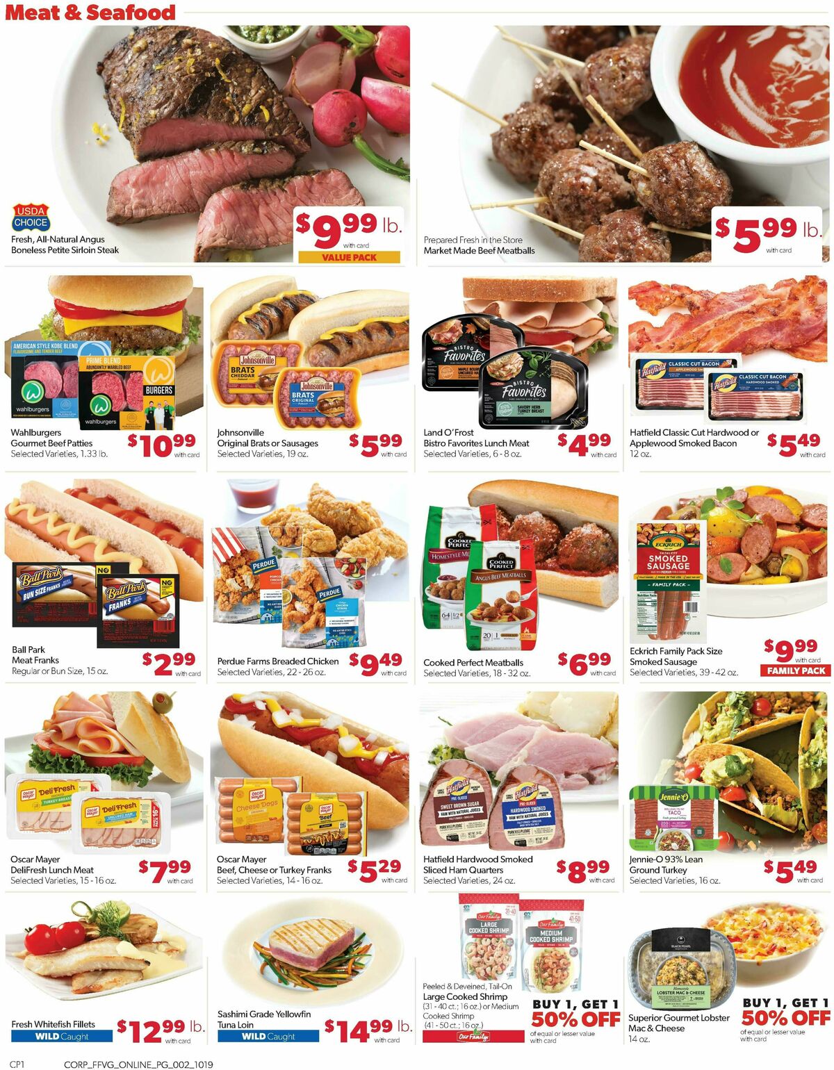 Family Fare Weekly Ad from October 19