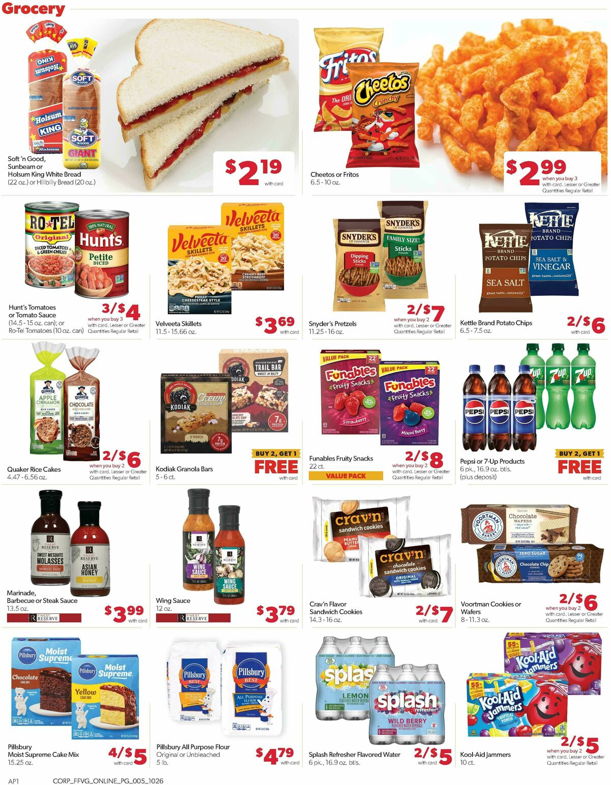 Family Fare Weekly Ad from October 26