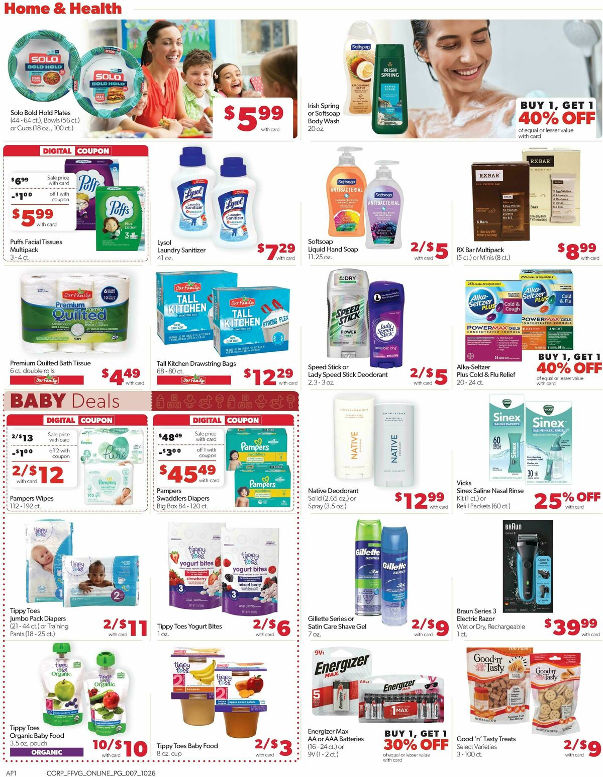 Family Fare Weekly Ad from October 26