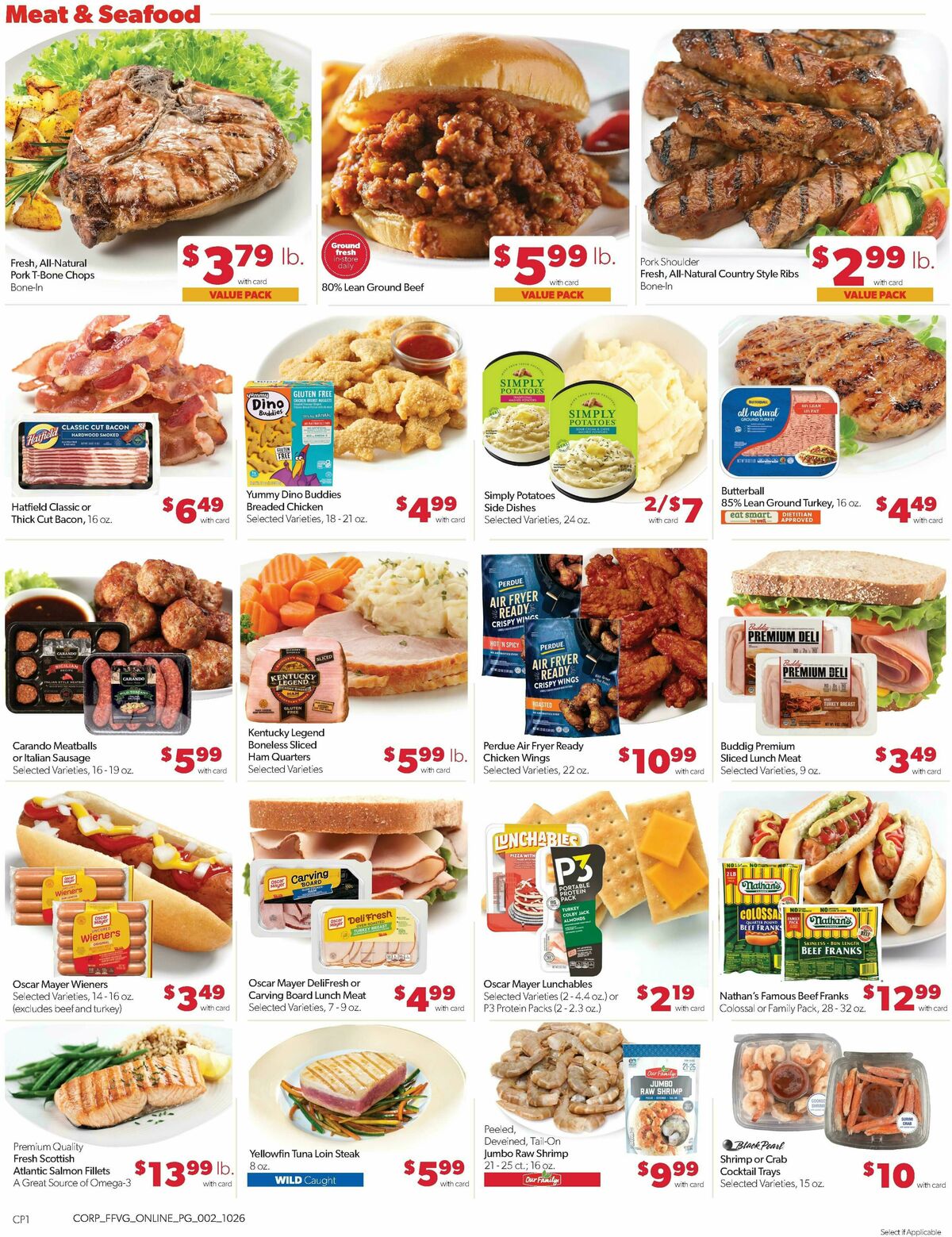 Family Fare Weekly Ad from October 26