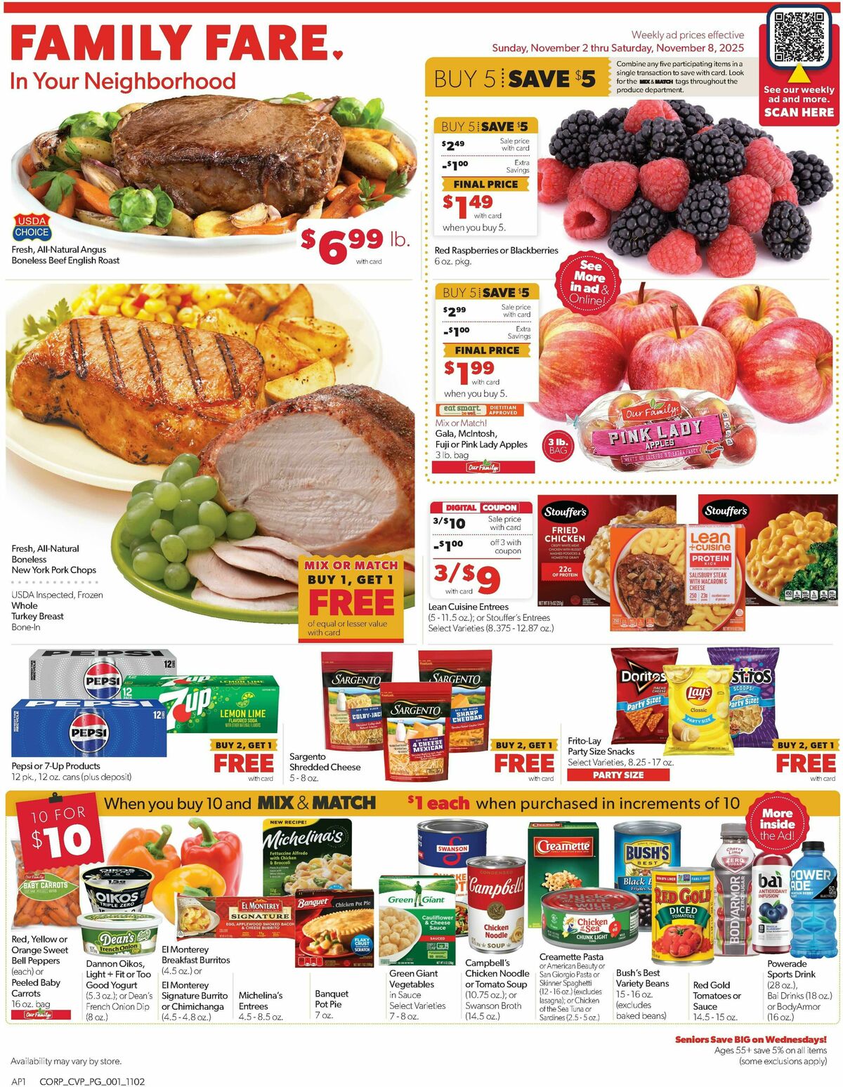 Family Fare Weekly Ad from November 2