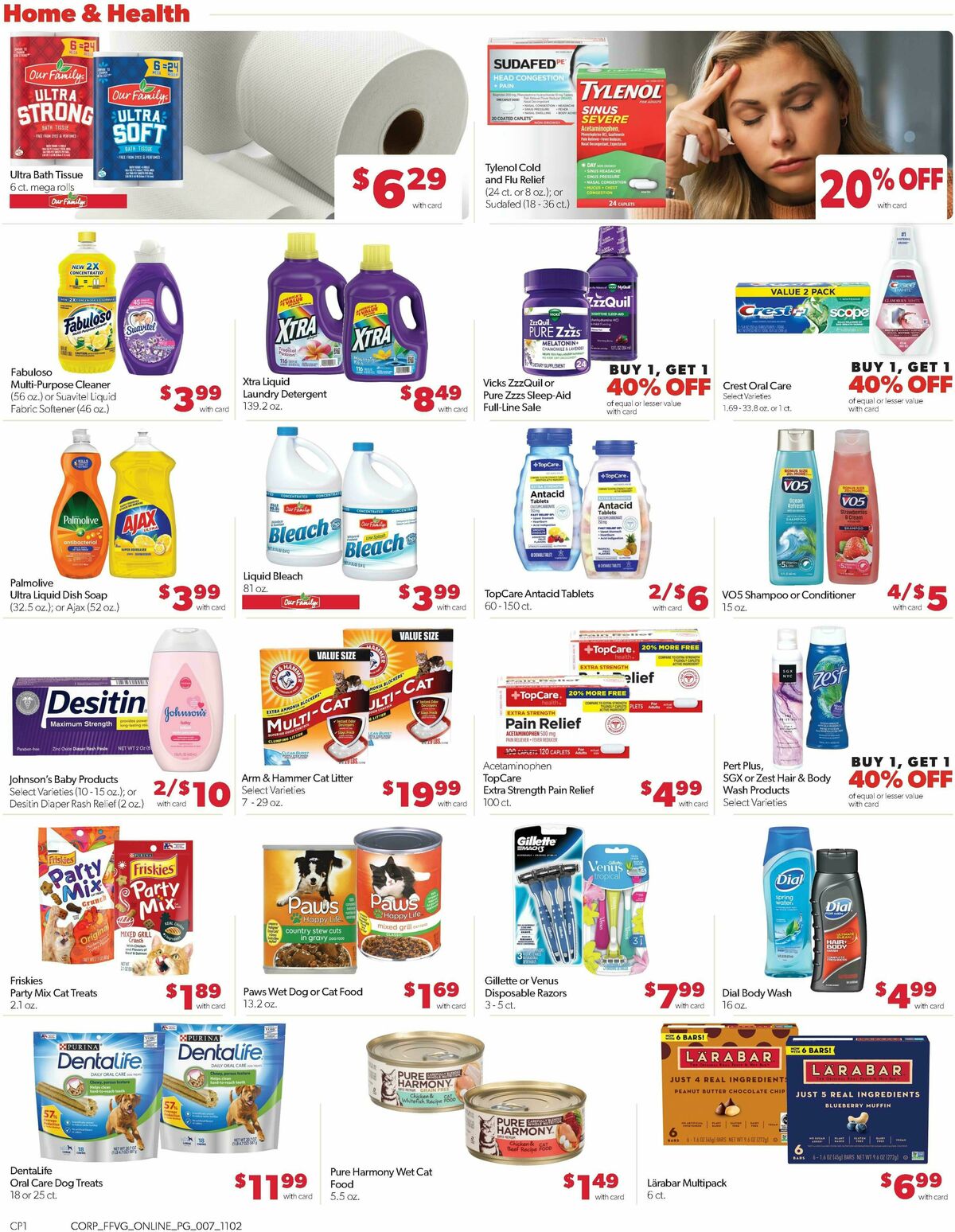 Family Fare Weekly Ad from November 2