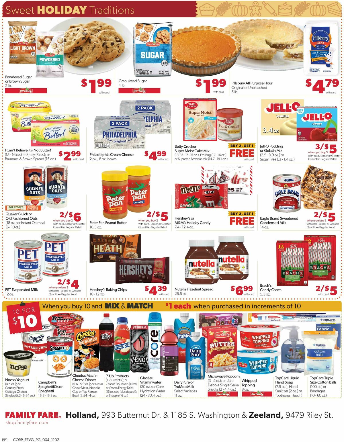 Family Fare Weekly Ad from November 2