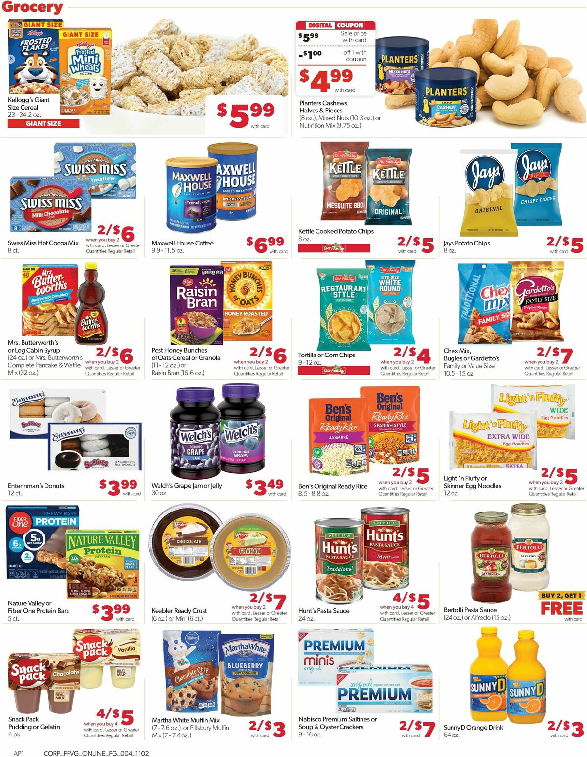 Family Fare Weekly Ad from November 2