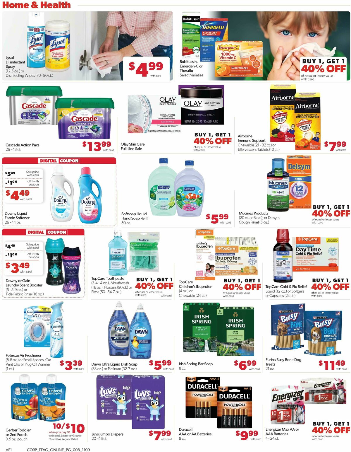 Family Fare Weekly Ad from November 9