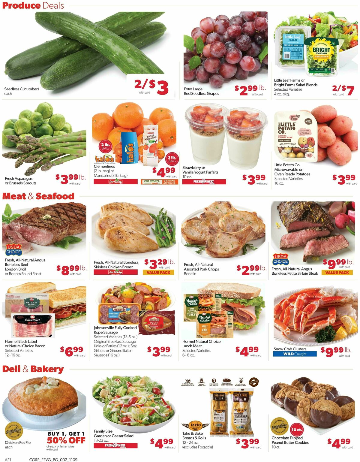 Family Fare Weekly Ad from November 9