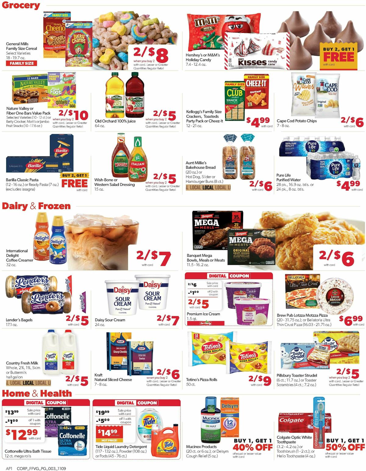 Family Fare Weekly Ad from November 9