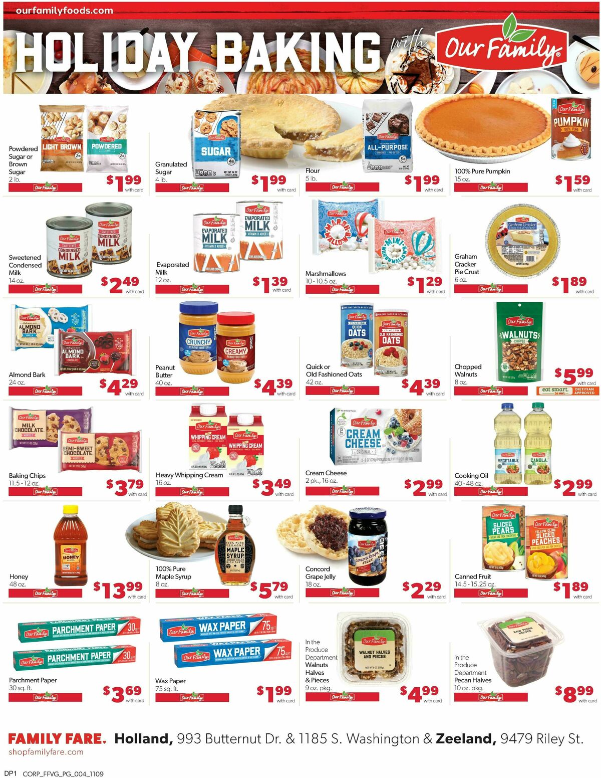 Family Fare Weekly Ad from November 9