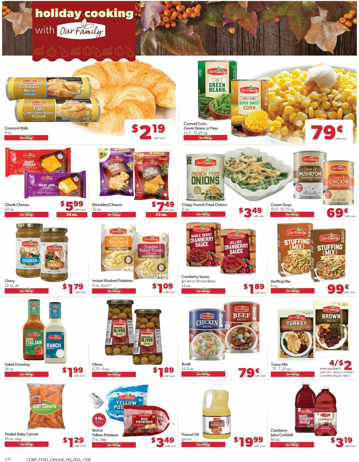 Family Fare Weekly Ad from November 9