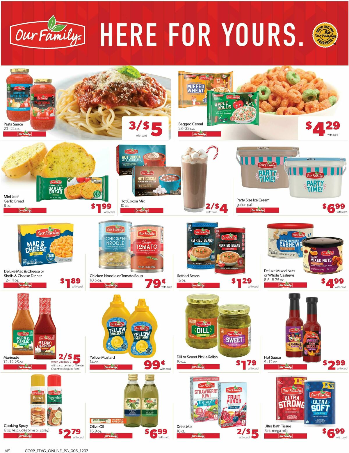 Family Fare Weekly Ad from December 7