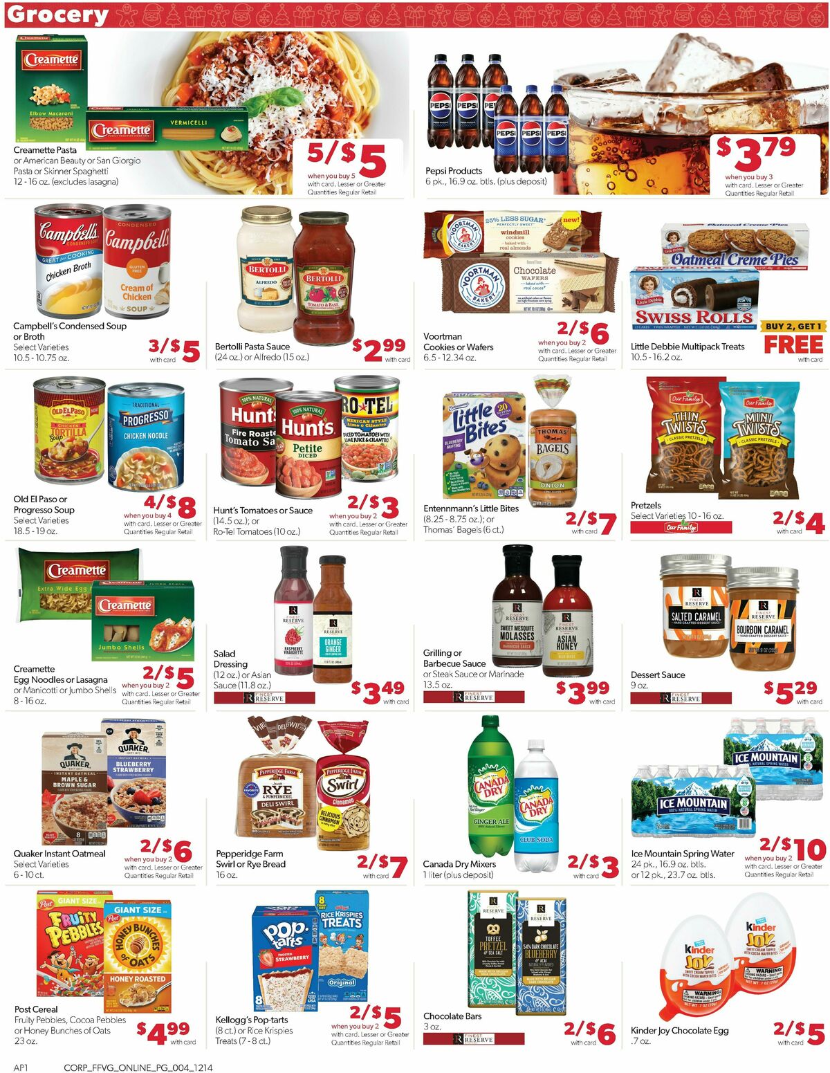 Family Fare Weekly Ad from December 14