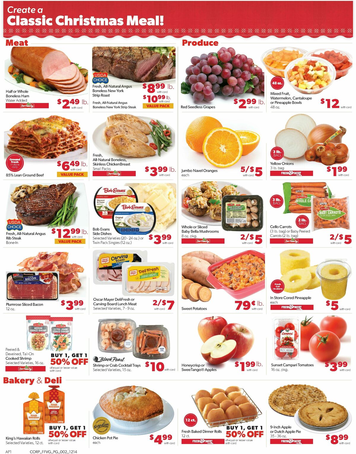 Family Fare Weekly Ad from December 14
