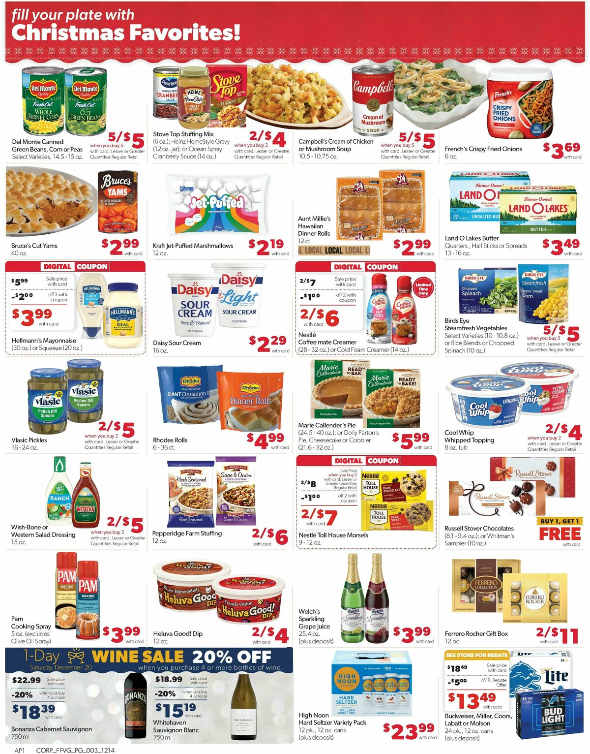 Family Fare Weekly Ad from December 14