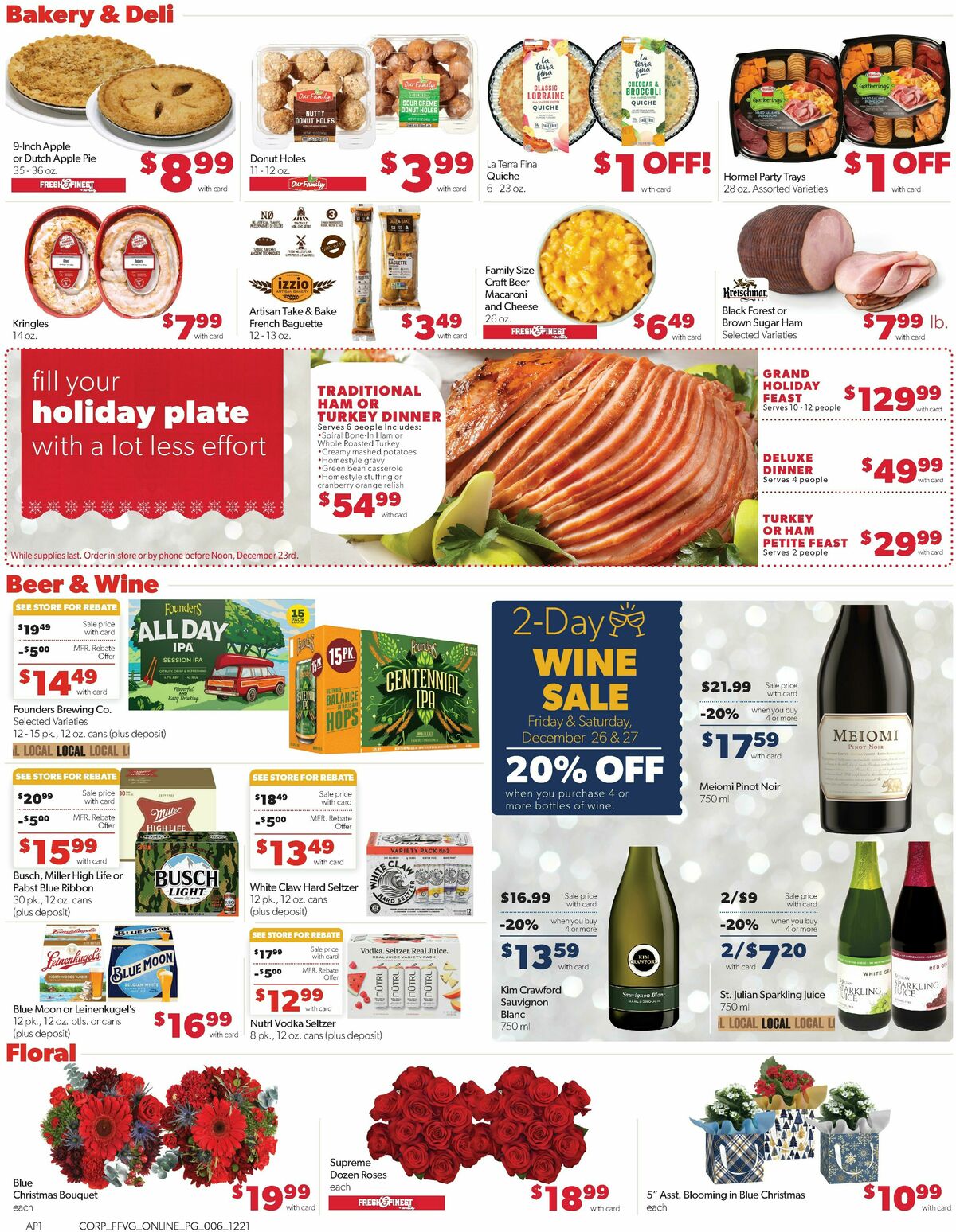 Family Fare Weekly Ad from December 21