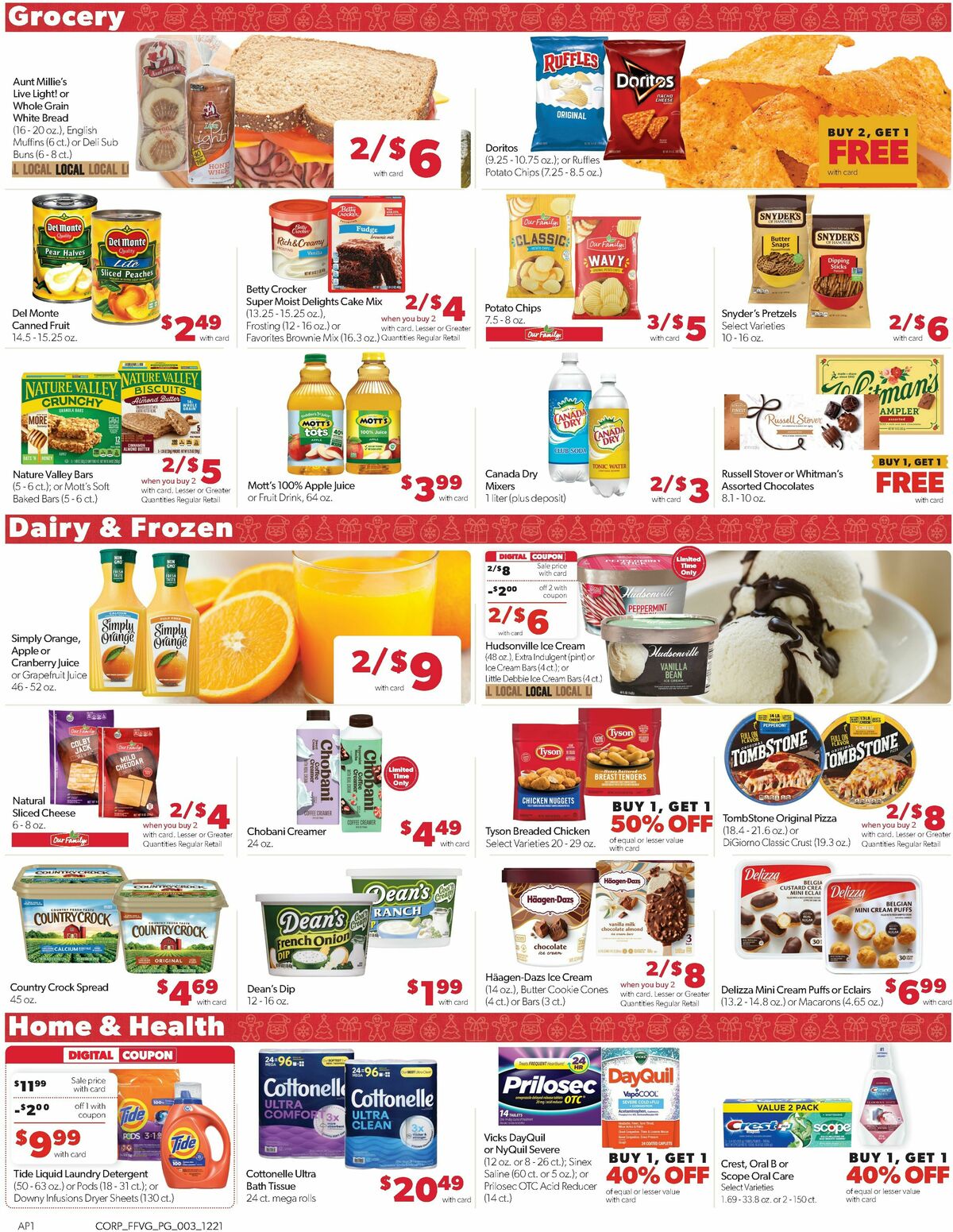 Family Fare Weekly Ad from December 21