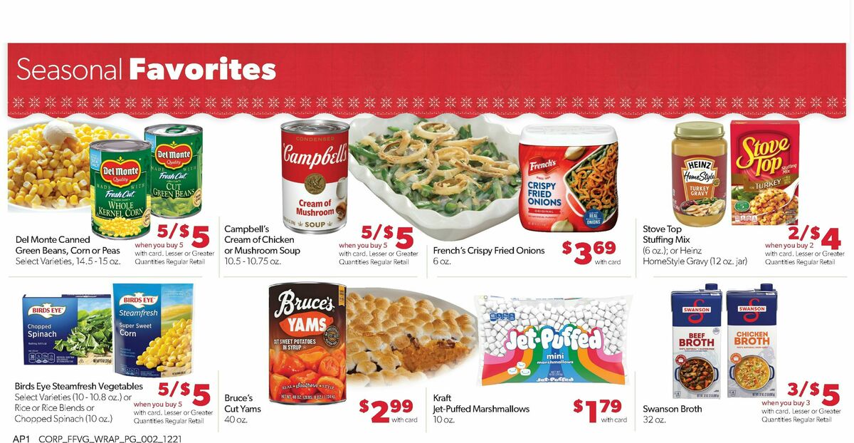 Family Fare Weekly Ad from December 21